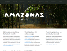 Tablet Screenshot of amazonas.ee